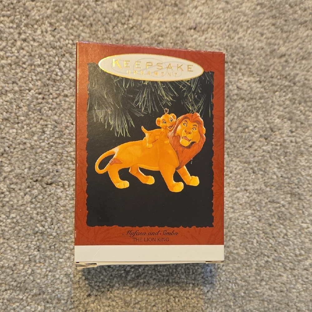 The Lion King Mufasa and Simba Hallmark Ornament 1994